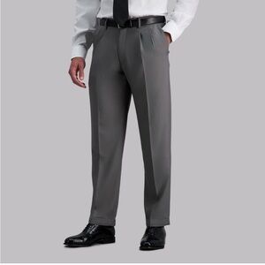 J. M. Haggar Expandable-Waist Classic-Fit Pleated Dress Pants 36W x 30L